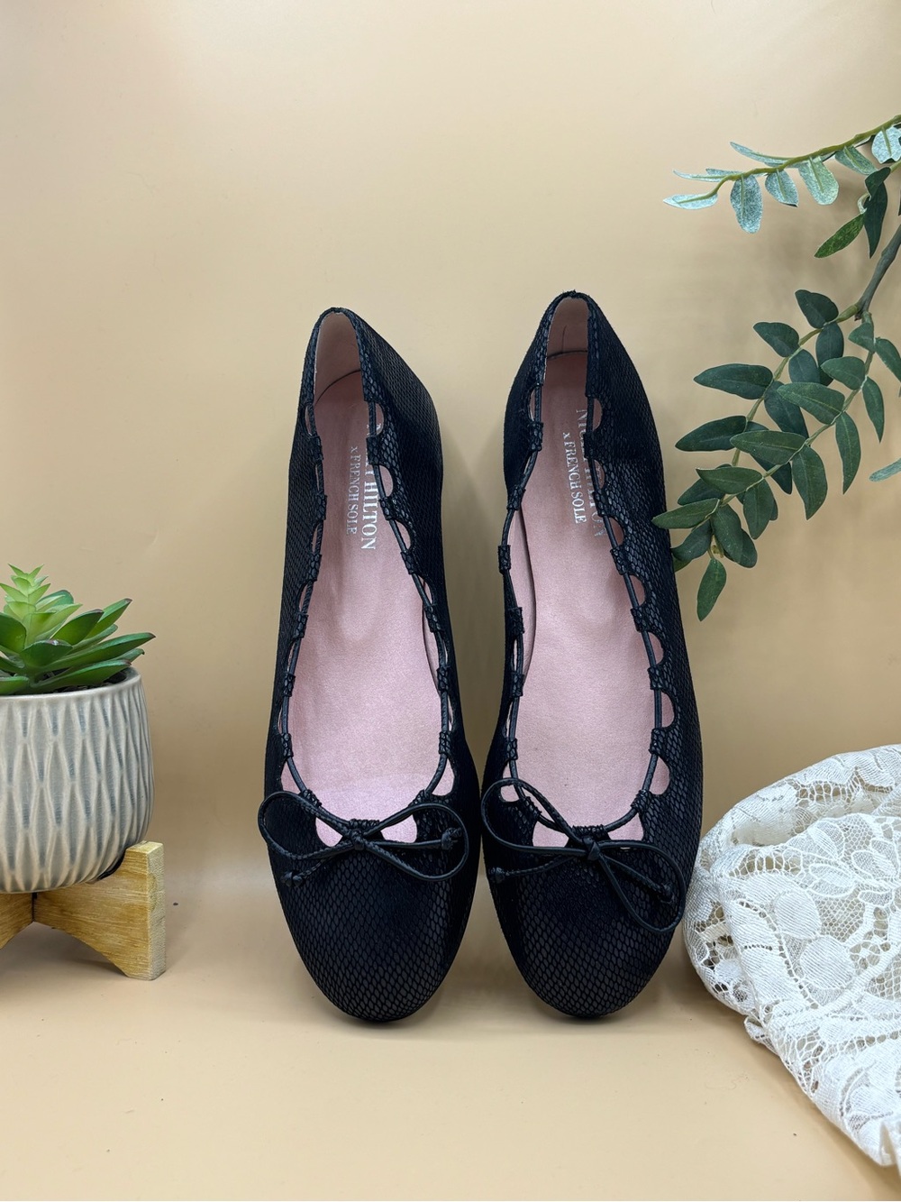 Nicky Hilton x French Sole Charlott ballet flats